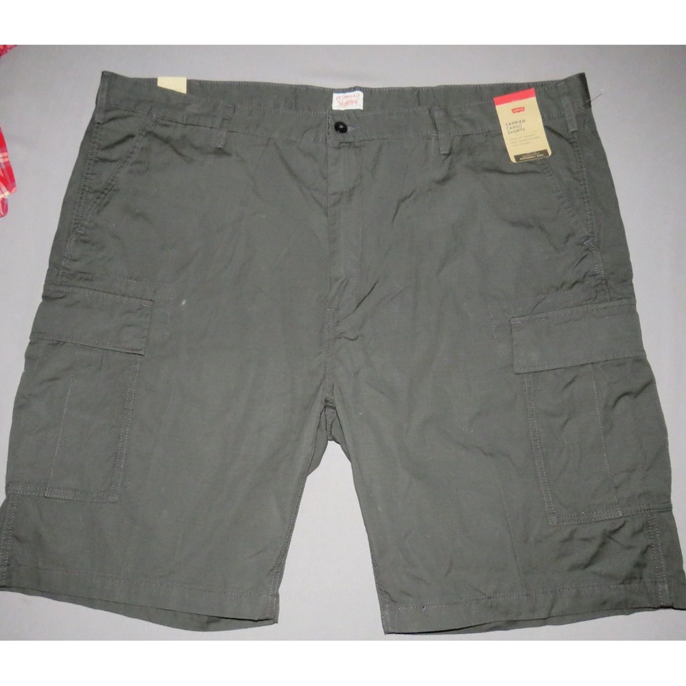 NEW! Levi's 100% Cotton Gray Twill Cargo Shorts Men's 48‎ NWT!